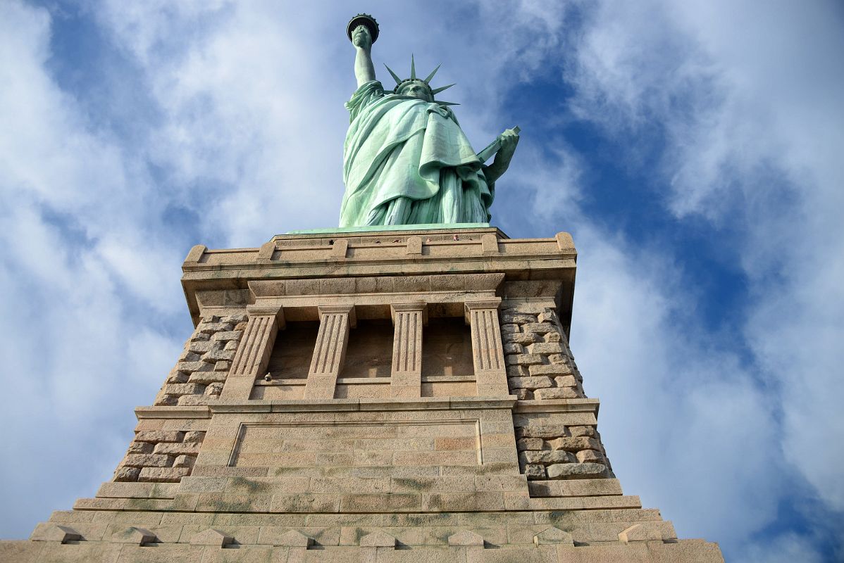 08-01 Looking Up At The Pedestal And Statue Of Liberty From The Lower Pedestal